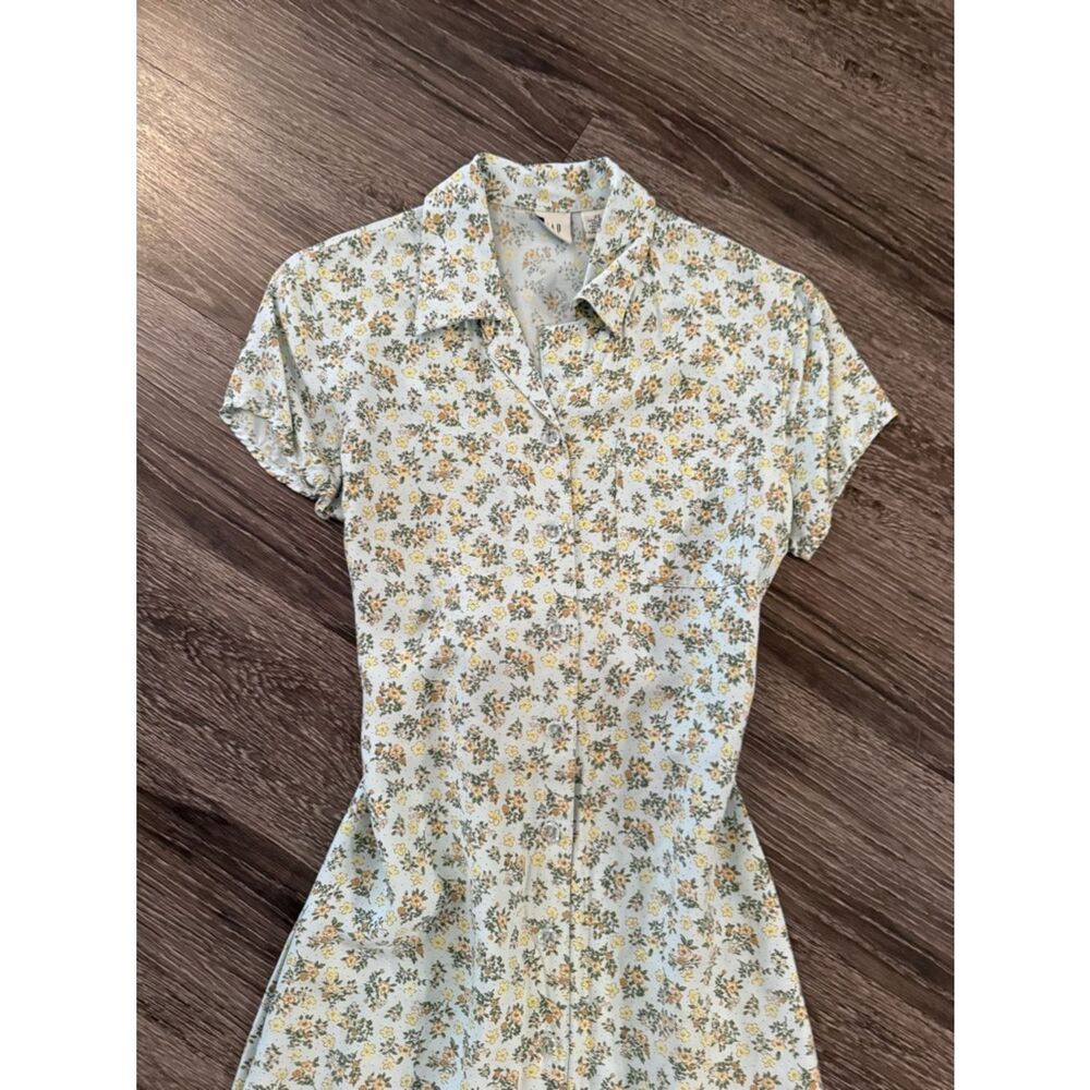Gap Vintage Floral Button Up Maxi Dress - Picture 2 of 5